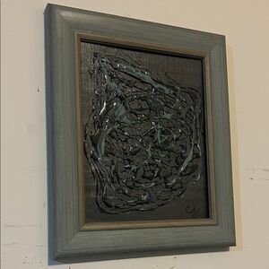 Made By Me ✨⭐️ Modern Black and Gray Textured Art Piece